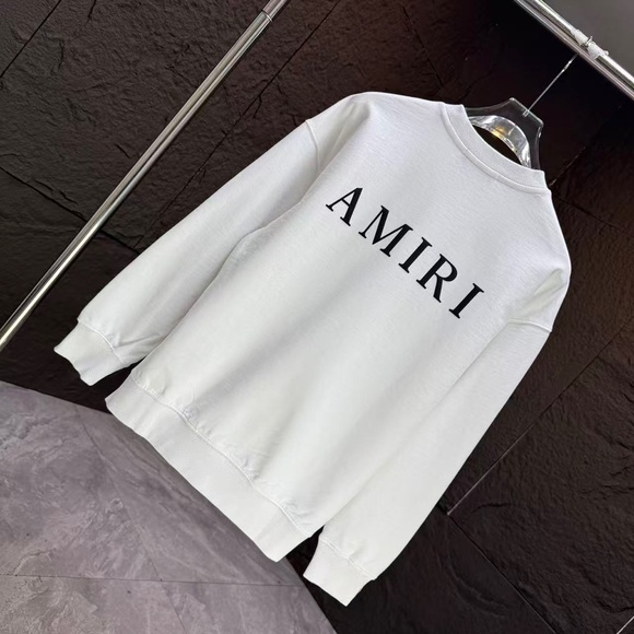 AMIRI Off-White Sweatshirt with Black Logo - Picture 3 of 4